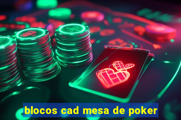 blocos cad mesa de poker